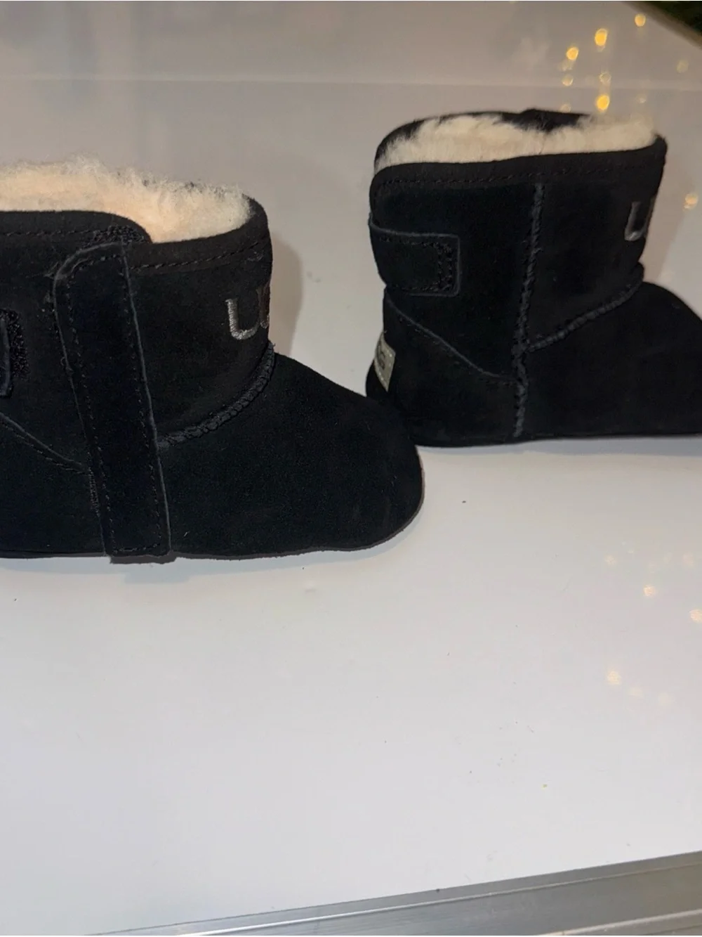 Ugg Jessie Crib Toddler Toasty Warm Sheepskin Winter Boots Black Size 02/03